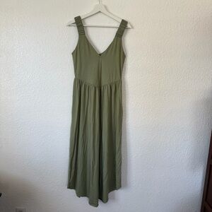 Nation Los Angeles Olive Green Maxi Dress S